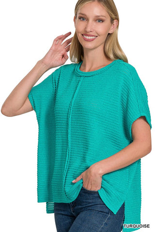 Turquoise Green sweater-Sandi's Styles
