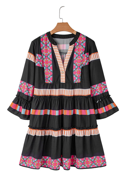 Black Patchwork Dress – Sandi's Styles