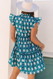 Teal Tiered Dress-Sandi's Styles