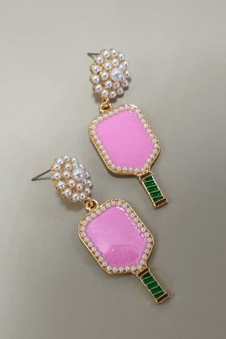 Pickleball Earrings-Sandi's Styles