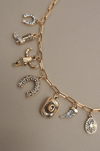 Western Charm Necklace-Sandi's Styles
