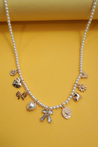 Pearl Charm Necklace-Sandi's Styles