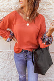 Orange thermal knit top-Sandi's Styles