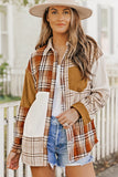 Rust Plaid Shacket-Sandi's Styles