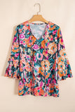 Black Floral Top-Sandi's Styles