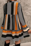 Black and Brown Stripe Dress-Sandi's Styles