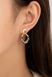 Leopard print enamel drop earrings-Sandi's Styles
