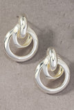 small, puffy hoop earring-Sandi's Styles