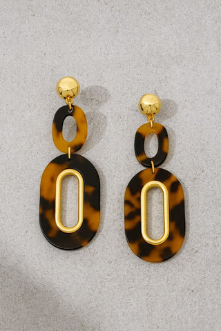 Tortoise earrings-Sandi's Styles