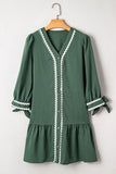 Green Rick Rack Trim Dress