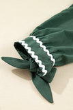 Green Rick Rack Trim Dress