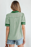 Green Stripe Top