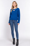 Royal Blue Sweater-Sandi's Styles