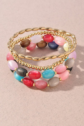 Multi Beaded Bracelet Set