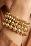 Gold Beaded Bracelet set