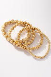 Gold Beaded Bracelet set