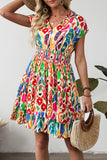 Colorful Ikat Print Dress-Sandi's Styles