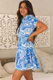 Blue and White Kentucky Dress-Sandi's Styles