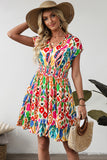 Colorful Ikat Print Dress-Sandi's Styles