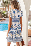 Navy and Cream Dress-Sandi's Styles