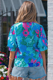 Blue Floral Top-Sandi's Styles
