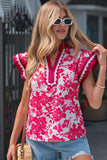 Red and White Toile Top-Sandi's Styles