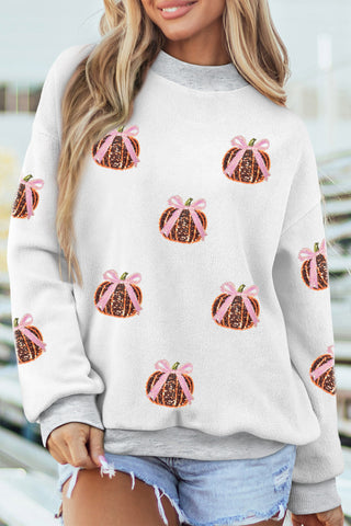 White Pumpkin Sequin Top
