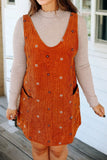 Rust Romper Dress