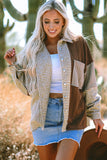Brown Herringbone Shacket