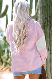Pink Herringbone Shacket