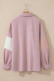 Pink Herringbone Shacket