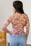 Sheer Floral Top
