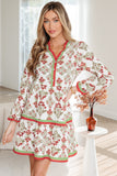 Taupe Floral Dress