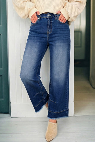 New Frayed Flare Jeans-Sandi's Styles