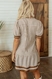 Brown Stripe Dress