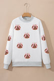 White Pumpkin Sequin Top