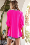 Bright Pink and Leopard Top-Sandi's Styles