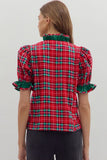 Christmas Plaid Top-Sandi's Styles