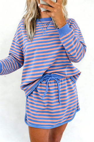 Pink and Blue Striped Set-Sandi's Styles
