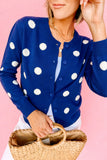 Blue Polka Dot Cardigan-Sandi's Styles