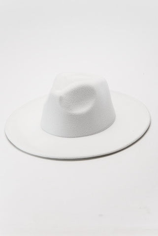 Off white fedora hat-Sandi's Styles