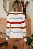 Striped Sweater with Confetti-Sandi's Styles