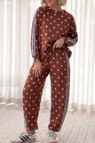 Brown and Blue Polka Dot Set-Sandi's Styles