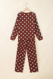 Brown and Blue Polka Dot Set-Sandi's Styles