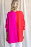 Hot, pink, and red top-Sandi's Styles