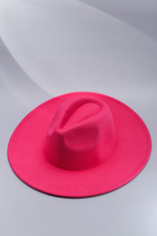 Hot Pink Fedora Hat-Sandi's Styles