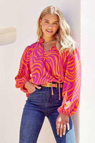 Wild About You Top-Sandi's Styles