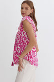 Pink and White Print Top-Sandi's Styles