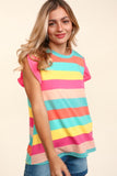Colorful stripe top-Sandi's Styles