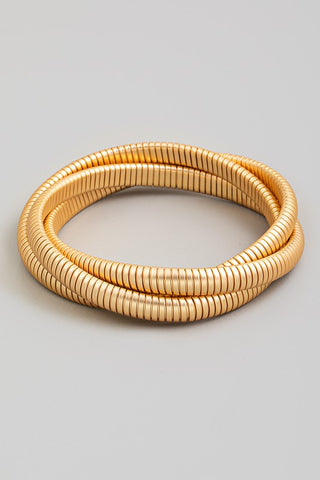 Three-piece Gold bracelet set-Sandi's Styles